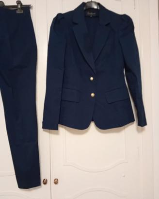 Tailleur  pantaloni LUISA SPAGNOLI tg. 40 blu