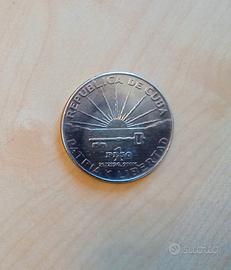 Moneta argento CENTENARIO DE MARTI 1853 1953 CUBA
