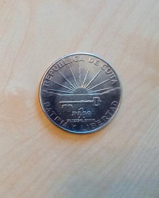 Moneta argento CENTENARIO DE MARTI 1853 1953 CUBA