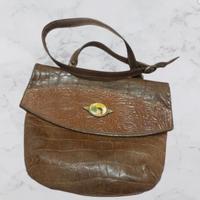 Borsa vintage marrone con tracolla