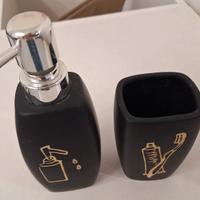 Porta sapone liquido + porta spazzolino