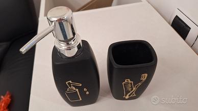 Porta sapone liquido + porta spazzolino