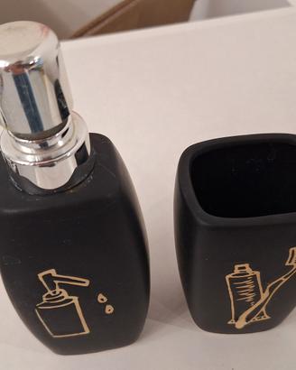 Porta sapone liquido + porta spazzolino