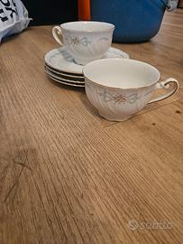 Tazze Royal Tognana vintage porcellana e oro