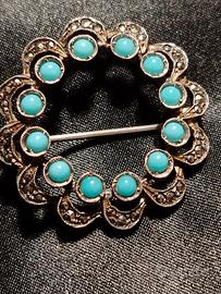 antica spilla argento 800 