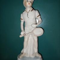 Tennista ceramica in Capodimonte