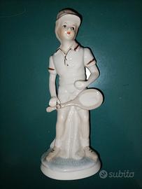 Tennista ceramica in Capodimonte