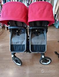 Passeggino gemellare / fratellare bugaboo donkey
