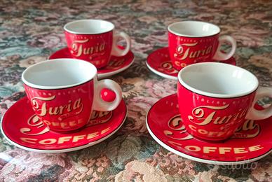 Set 4 tazzine da caffè vintage Furia Coffee