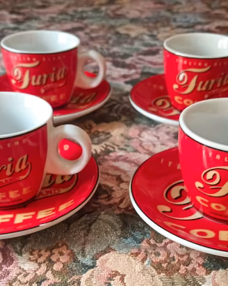 Set 4 tazzine da caffè vintage Furia Coffee