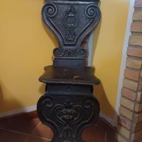 Sedia antica stile barocco
