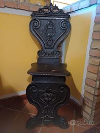 Sedia antica stile barocco