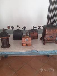 Set 6 macinacaffè antichi