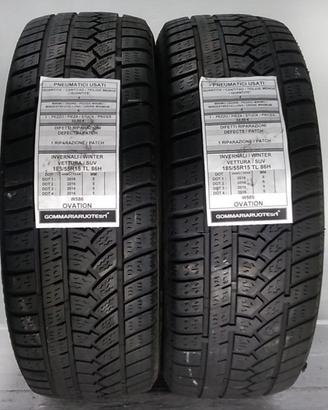 2 PNEUMATICI USATI 185/55R15 88H W586 OVATION GOMM