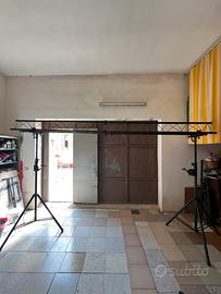 Americana per palco con stativi a manovella