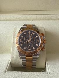 Rolex Daytona 116523 nero diamanti 💎FULL SET