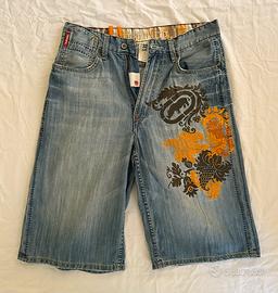 Jeans Corti Ecko Unltd Stile Streetwear Y2K