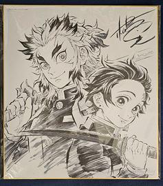 Shikishi Raro Tanjiro + Rengoku Demon Slayer