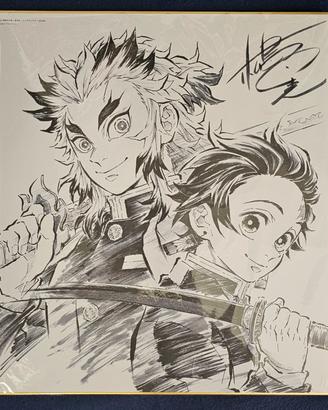 Shikishi Raro Tanjiro + Rengoku Demon Slayer