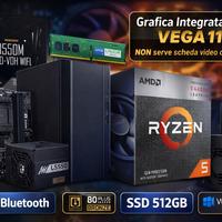 PC Ufficio Smart Working Ryzen 5 wifi 512 gb SSD