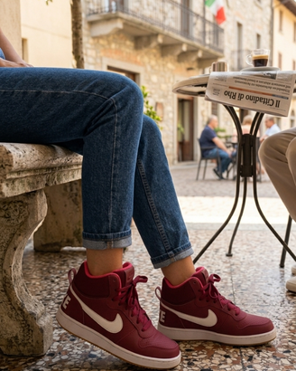 Nike Court Borough Mid N38- Come Nuove