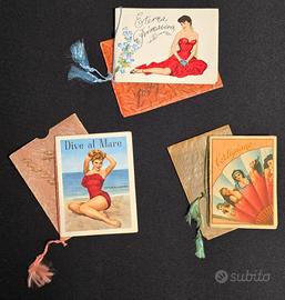 Calendarietti da barbiere vintage anni '50 nuovi