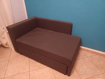 Divano allungabile con cassettone