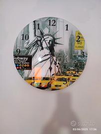 quadro arredamento  più orologio 