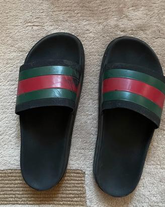 gucci sandalo in gomma, usato (piede 43)