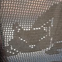 tenda lavorata a mano uncinetto 