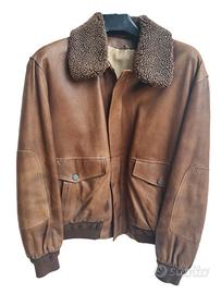 LUCA D’ALTIERI GIUBBOTTO DI PELLE MARRONE