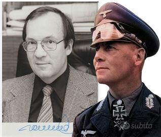 MANFRED ROMMEL FOTO AUTOGRAFO + LETTERA GERMANIA