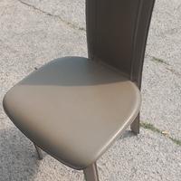 sedia in pelle 