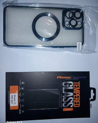 Cover iphone mag safe 13 pro max + vetro temperato