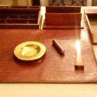 Accessori per scrivania in pelle