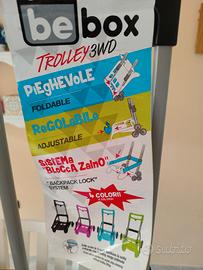 Carrello trolley pieghevole per zaino scuola