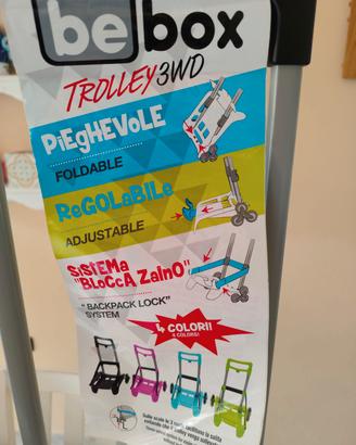 Carrello trolley pieghevole per zaino scuola