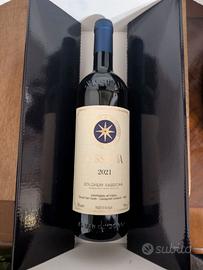 Bottiglia di vino Sassicaia Bolgheri