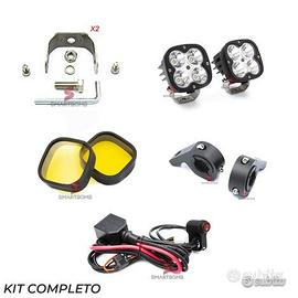 Faretti LED Moto Supplementari faro di profondità + Kit Cablaggio