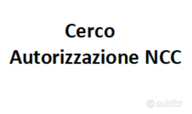 Autorizzazione Ncc