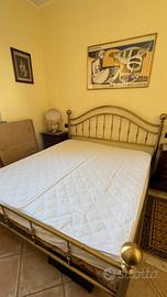 Letto matrimoniale in ottone 