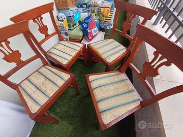 sedie in arte povera