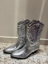 Stivali argento texani / cowboy