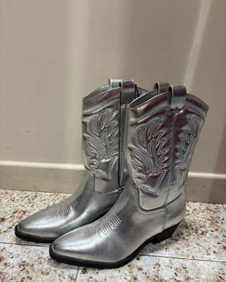 Stivali argento texani / cowboy
