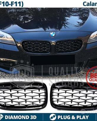 GRIGLIE per BMW Serie 5 F10 F11 Nera Diamond 3D
