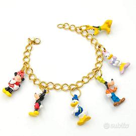 Bracciale vintage multicharms Walt Disney 