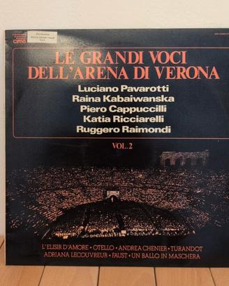 Vinile 33 Le Grandi Voci dell’Arena di VeronaVol.2