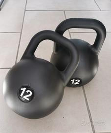 Coppia Kettlebell 12 Kg (o singolo) Pesi Palestra