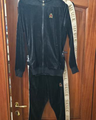 tuta SikSilk nero velluto taglia xs