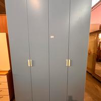 Armadio 4 ante azzurro